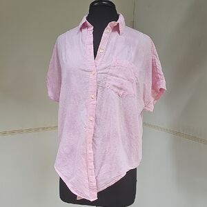 Madewell Light Pink Linen Shirt